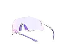 Lunettes de soleil de sport photochromiques pour cyclisme, course à pied, monture TR90, protection UV400, design sans monture avec plaquettes de nez réglables, C7, 63 Millimeters