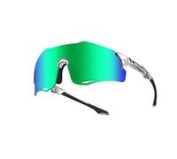 Lunettes de soleil de sport photochromiques pour cyclisme, course à pied, monture TR90, protection UV400, design sans monture avec plaquettes de nez réglables, C3, 63 Millimeters