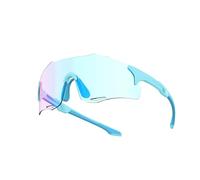 Lunettes de soleil de sport photochromiques pour cyclisme, course à pied, monture TR90, protection UV400, design sans monture avec plaquettes de nez réglables, C4, 63 Millimeters