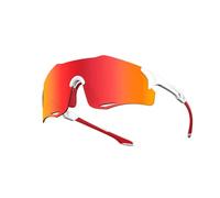 Lunettes de soleil de sport photochromiques pour cyclisme, course à pied, monture TR90, protection UV400, design sans monture avec plaquettes de nez réglables, C5, 63 Millimeters