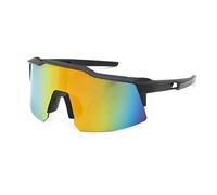 Lunettes de soleil d'équitation, grand cadre, une pièce pour hommes et femmes, sports de plein air, course à pied, lunettes de soleil de vélo, Sable Noir Vert Mercure