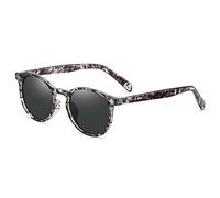 Lunettes de soleil design rétro polarisées à monture trop ronde 2025 pour hommes et femmes lunettes de soleil d'extérieur ombrage plage conduite lunettes de soleil (couleur : D, taille : moyen)
