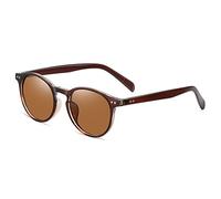 Lunettes de soleil design rétro polarisées à monture trop ronde 2025 pour hommes et femmes lunettes de soleil d'extérieur ombrage plage conduite lunettes de soleil (couleur : F, taille : moyen)