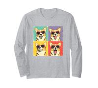 Lunettes de Soleil d'été 4 Visages Corgis - Style rétro - Graphique Amusant Manche Longue