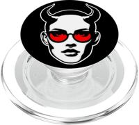 Lunettes de Soleil Devil Girl Demon Lilith x Devil Horns x Blackwork PopSockets PopGrip pour MagSafe