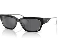 Diesel Unisex Sunglass DL2002MU - Couleur du Monture: Noir brillant, Couleur de Lentille: Gris Argent Effet miroir