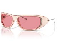 Diesel Unisex Sunglass DL3001 - Couleur du Monture: Orange rouille beige, Couleur de Lentille: Argent effet miroir rose