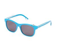 Diesel - Lunettes de soleil ovales en acétate avec détail piercing - Femme - Accessoires - Bleu - Taille: ONE Size