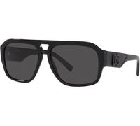 Dolce & Gabbana Lunettes de soleil DG4403 501/87 Acétate Noir Verres Gris Pilote Homme