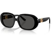 Dolce & Gabbana Femme Dolce & Gabbana DG4476 501/87 Lunettes de soleil Acétate Noir Gris Ronde Normale