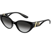 Dolce & Gabbana Femme DG6146 501/8G Lunettes de soleil Nylon Noir Gris Cat Eye Normale Ombré