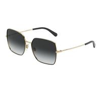 Lunettes de soleil - Dolce & Gabbana - SLIM DG 2242 - Aviator - Noir/Doré - Verres Gris