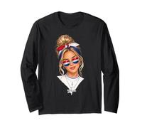 Lunettes de Soleil Drapeau des Pays-Bas Messy Bun Dutch Pride Manche Longue