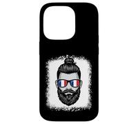 Lunettes de Soleil Drapeau français Homme Chignon Barbe fierté Coque pour iPhone 14 Pro