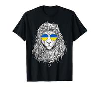 Lunettes de soleil drapeau ukraine lion ukraine cadeaux amour ukraine T-Shirt