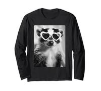 Lunettes de Soleil drôle Skunk with Hearts Cute Forest Animal Meme Manche Longue