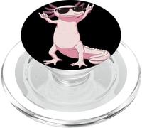 Lunettes de Soleil drôles Axolotl Rock on Cool Amphibian Rose PopSockets PopGrip pour MagSafe