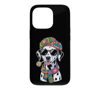 Lunettes de Soleil drôles Dalmatien Lollipop Art Coque pour iPhone 13 Pro