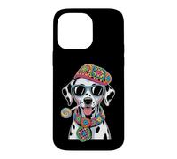 Lunettes de Soleil drôles Dalmatien Lollipop Art Coque pour iPhone 14 Pro Max