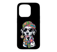 Lunettes de Soleil drôles Dalmatien Lollipop Art Coque pour iPhone 15 Pro