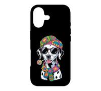 Lunettes de Soleil drôles Dalmatien Lollipop Art Coque pour iPhone 17