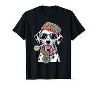 Lunettes de Soleil drôles Dalmatien Lollipop Art T-Shirt