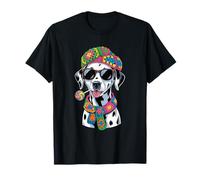 Lunettes de Soleil drôles Dalmatien Lollipop Art T-Shirt