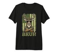 Lunettes de Soleil drôles de Chasse Deer Bruh Meme Camo Flag Buck Art T-Shirt Haut de Gamme