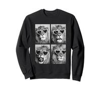 Lunettes de Soleil drôles Lions avec cœurs pour la Saint-Valentin Sweatshirt