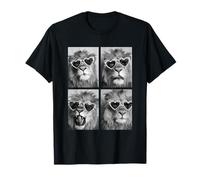 Lunettes de Soleil drôles Lions avec cœurs pour la Saint-Valentin T-Shirt