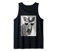 Lunettes de Soleil drôles zèbre avec cœurs Animaux africains Meme Débardeur