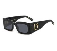 Lunettes de Soleil Dsquared2 D2 0109/S BLACK/GREY 52/23/140 femme