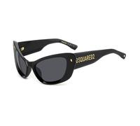 Lunettes de soleil Dsquared2 D2 0118/s col. 807/ri Femme Enveloppant Noir