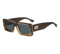Lunettes de Soleil DSQUARED2 D2 0142/S 9EN BROWN OCHRE 52/20/145 Homme