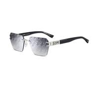 Lunettes de Soleil Dsquared2 D2 0173/S 58/17/145 PALLADIUM/ GREY TOP LINEAR MIRRORED métal homme D2 0173/S