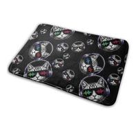 Lunettes De Soleil, Écouteurs Et Haut-Parleurs pour Chat DJ Hip-Hop Noir Tapis De Bain Absorbant Welcome Paillassons Antidérapant Paillasson Intérieur pour Couloir Porte Chambre 40X60Cm