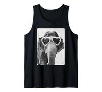 Lunettes de Soleil éléphant drôle avec cœurs Mème Animal Mignon Débardeur