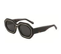 Lunettes de soleil en acétate de lumière polarisée géométriquement polarisée pour femme avec anneau en métal UV 400, écaille de tortue, Taille unique