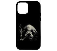 Lunettes de Soleil en Forme d'animal à Fourrure Cool Pipe Smoker Sketch Art Coque pour iPhone 12 Mini