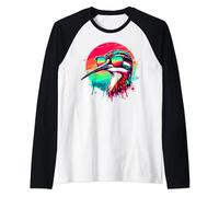 Lunettes de soleil en forme de bécassine - Oiseau - Illustration artistique Manche Raglan