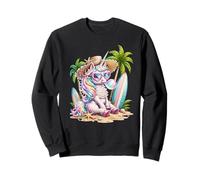 Lunettes de Soleil en Forme de cœur et Licorne - pour Vacances d'été Sweatshirt