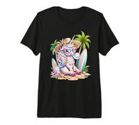 Lunettes de Soleil en Forme de cœur et Licorne - pour Vacances d'été T-Shirt Haut de Gamme