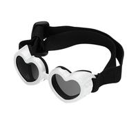Lunettes de soleil en forme de cœur - Lunettes de soleil d'amour canine, lunettes de compagnie UV Protection | Lunettes de soleil pour chiens de petite race, lunettes de soleil pour chiens avec sangle