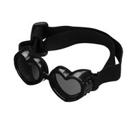 Lunettes de soleil en forme de cœur pour chien - Matériau PC, léger 40 G, protection UV, lunettes anti-buée pour animaux de compagnie | Sangle réglable, équitation en plein air, protection des yeux