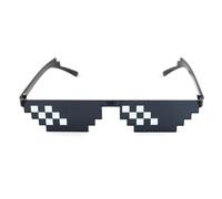 Lunettes De Soleil En Mosaïque À Bandes Noires Pour Homme Et Femme, Jouet Amusant, Idéal Pour La Vie