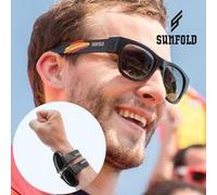 Lunettes de Soleil Enroulables Sunfold Mondial Spain Black Blanc G
