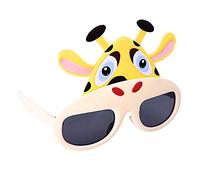 Lunettes de soleil fantaisie animaux girafe Sun-Staches Party Favors UV400, jaune, SG2990