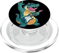 Lunettes de Soleil Fantaisie en Forme de Crocodile, Musique Rock Guitariste PopSockets PopGrip pour MagSafe