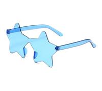 Lunettes de soleil fantaisie sans monture en forme d'étoile, unisexe, UV400