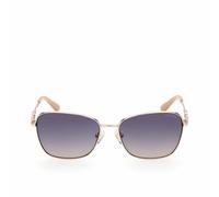Guess Femme GU7884 28W Lunettes de soleil Métal Or Bleu Papillon Normale Ombré